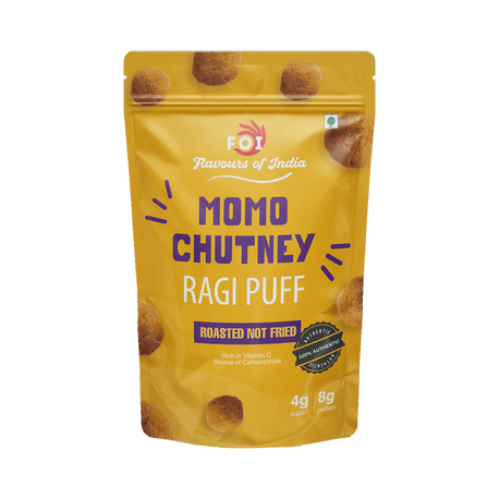 Ragi Puffs- Momo Chutney - FOI Flavours Of India