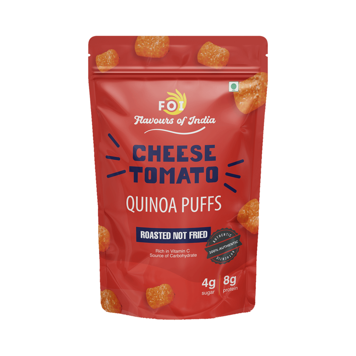 Quinoa Puffs- Cheese Tomato - FOI Flavours Of India