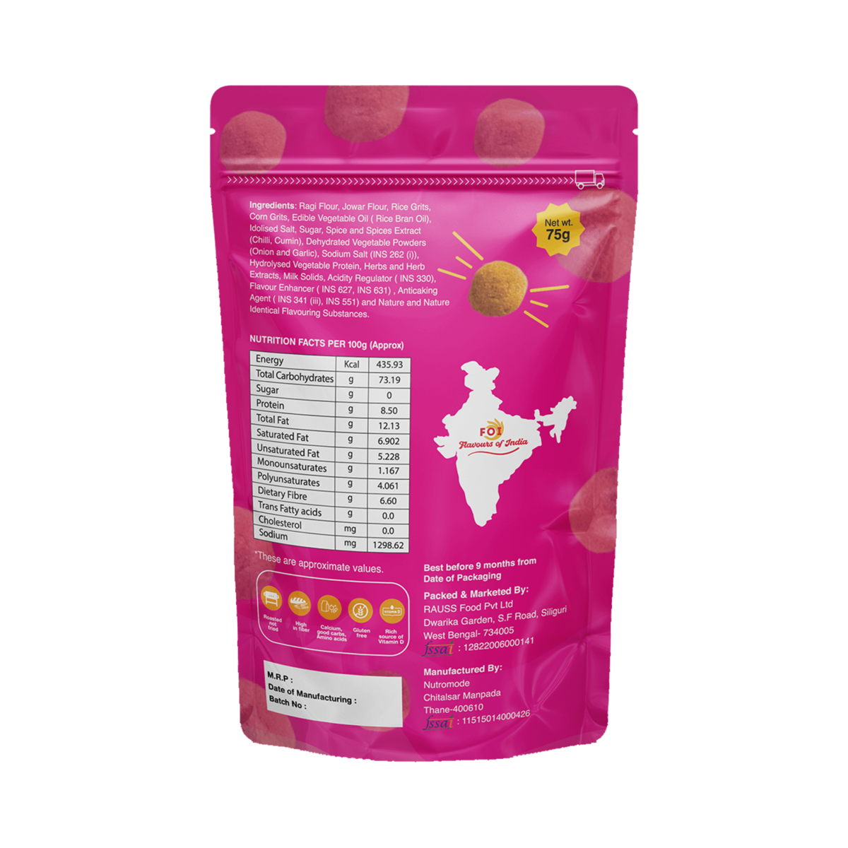 Ragi Puffs- Chipotle - FOI Flavours Of India