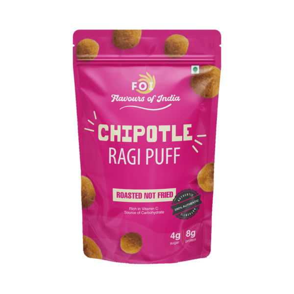 Ragi Puffs- Chipotle - FOI Flavours Of India